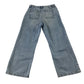 Next 8-9 years blue wide leg cotton jeans