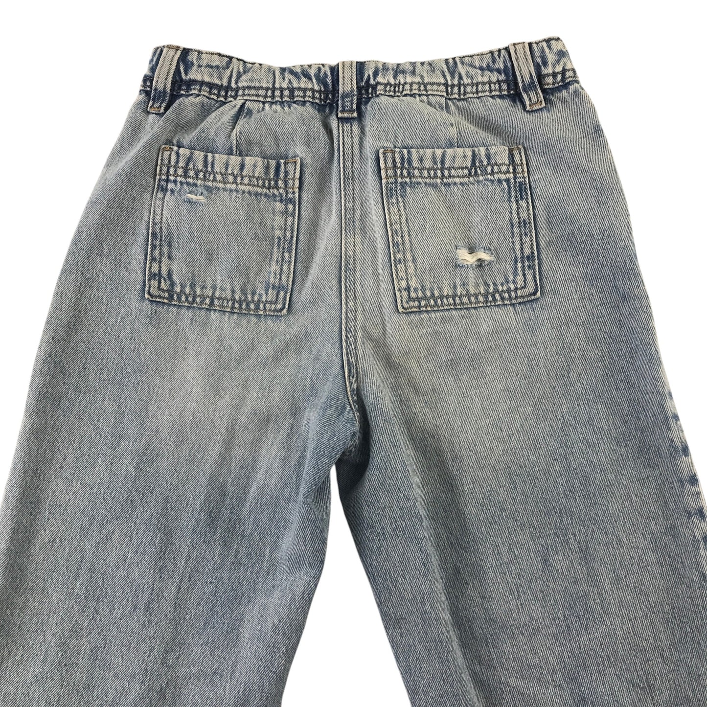 Next 8-9 years blue wide leg cotton jeans