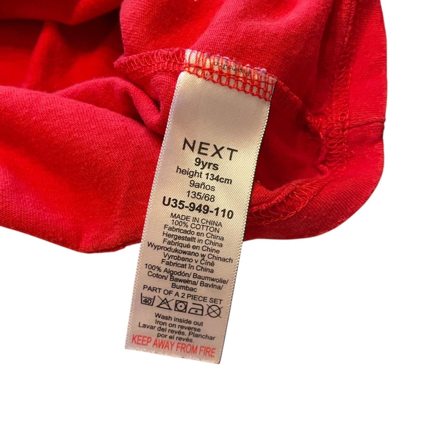 Next 8-9 years red t-shirt Christmas cool reindeer cotton