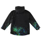 Next 9-10 years navy and turquoise jacket with splash pattern print polyester