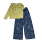 Next and H&M 10 years green cardigan and jeans bundle rose print