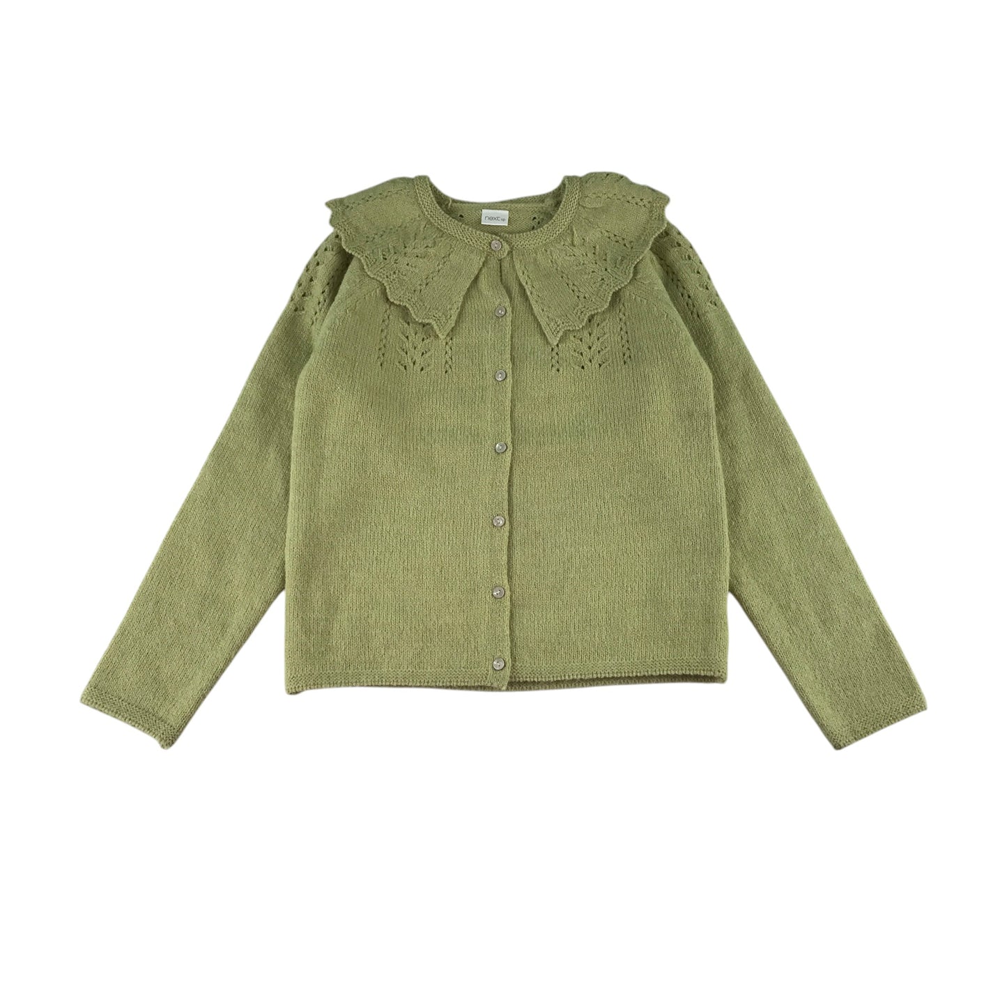 Next and H&M 10 years green cardigan and jeans bundle rose print