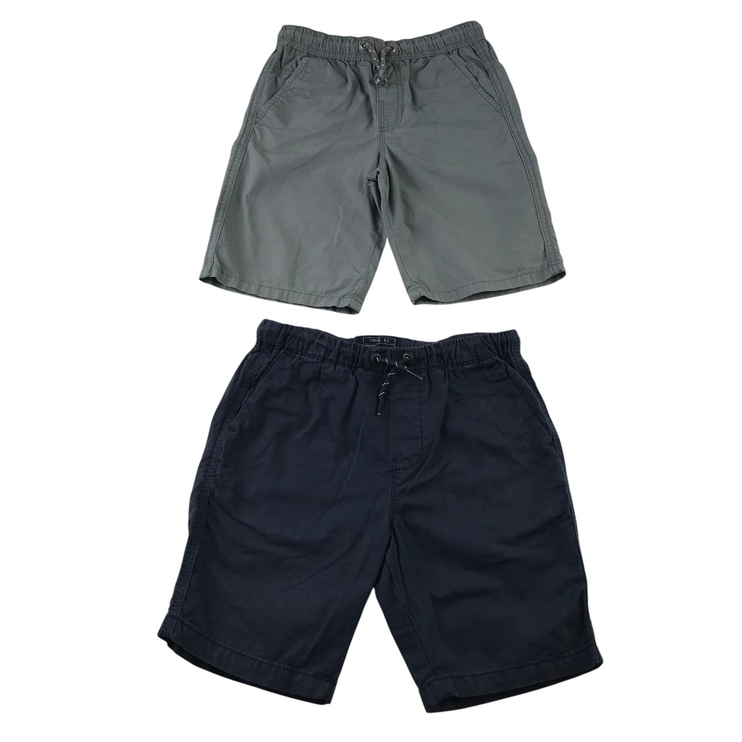 Next and M&Co 7-8 years shorts bundle navy and grey cotton