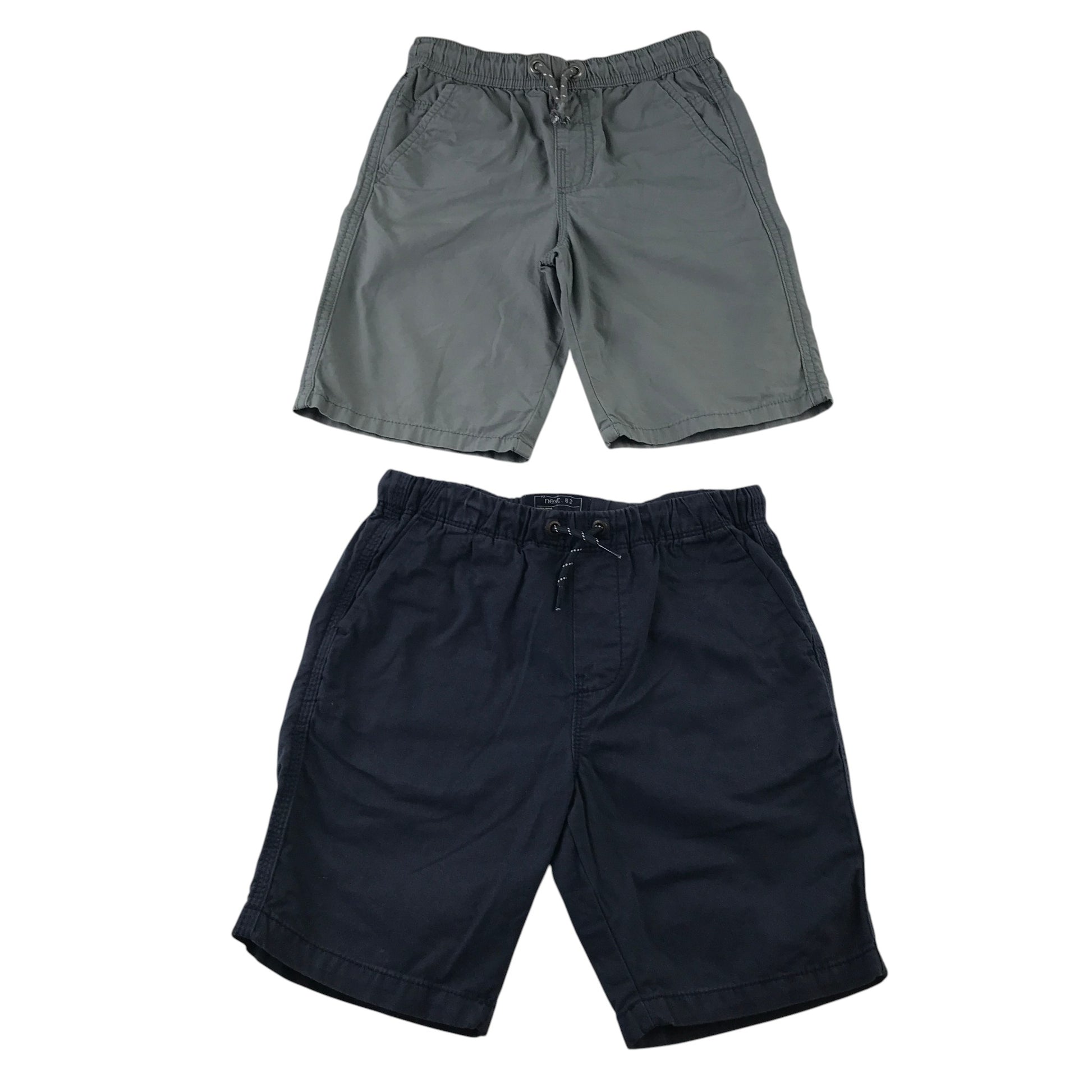 Next and M&Co 7-8 years shorts bundle navy and grey cotton