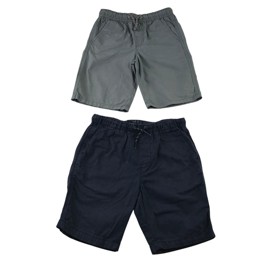 Next and M&Co 7-8 years shorts bundle navy and grey cotton