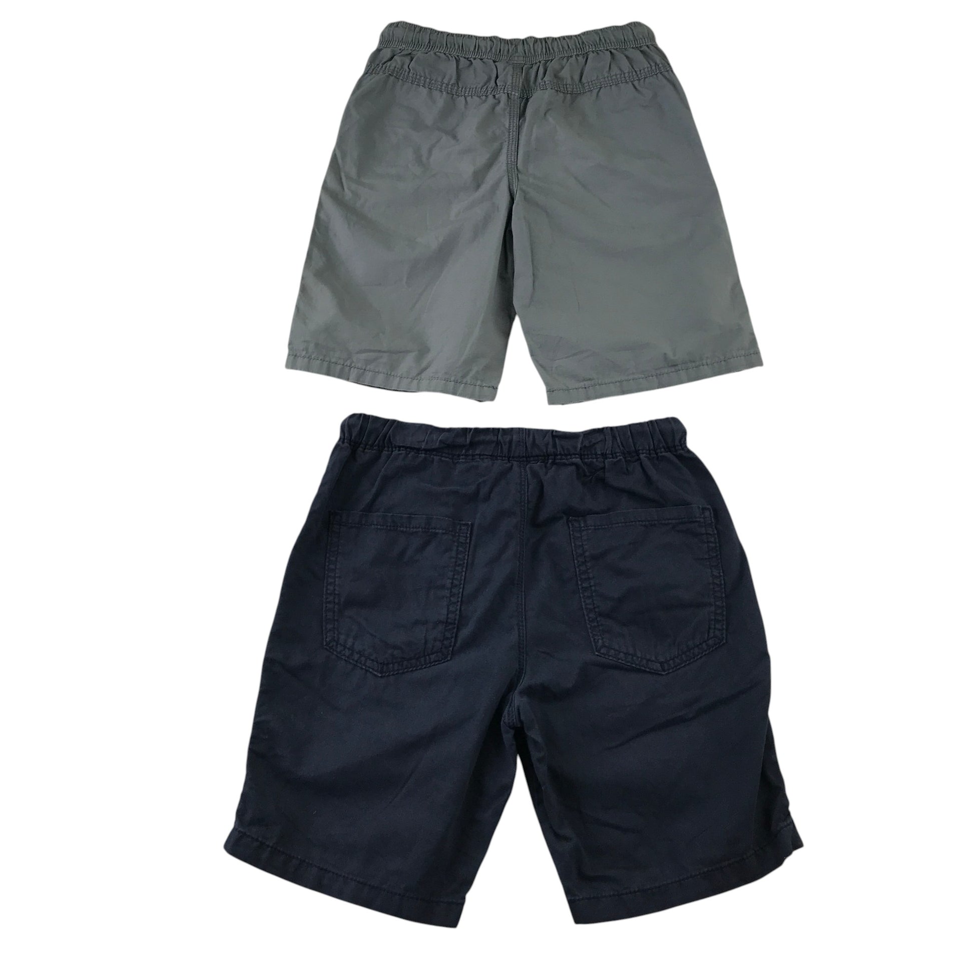 Next and M&Co 7-8 years shorts bundle navy and grey cotton