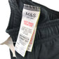 Next and M&S 7-8 years shorts bundle black jersey and blue cotton polyester