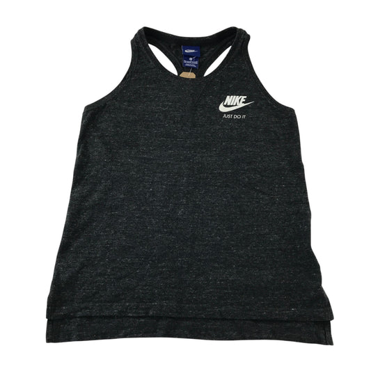 Nike 13-15 years dark grey sport tank top cotton polyester