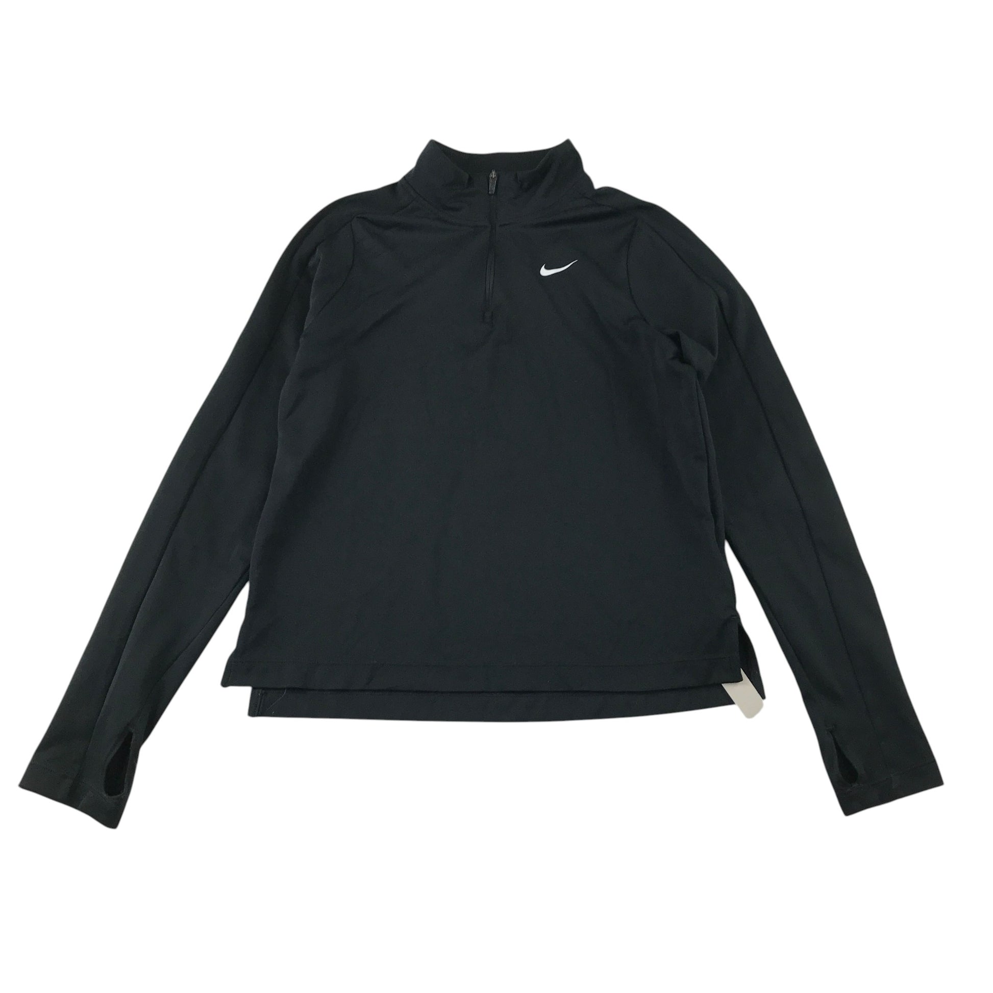 Nike 11-12 years black sport sweater quarter zipper polyester