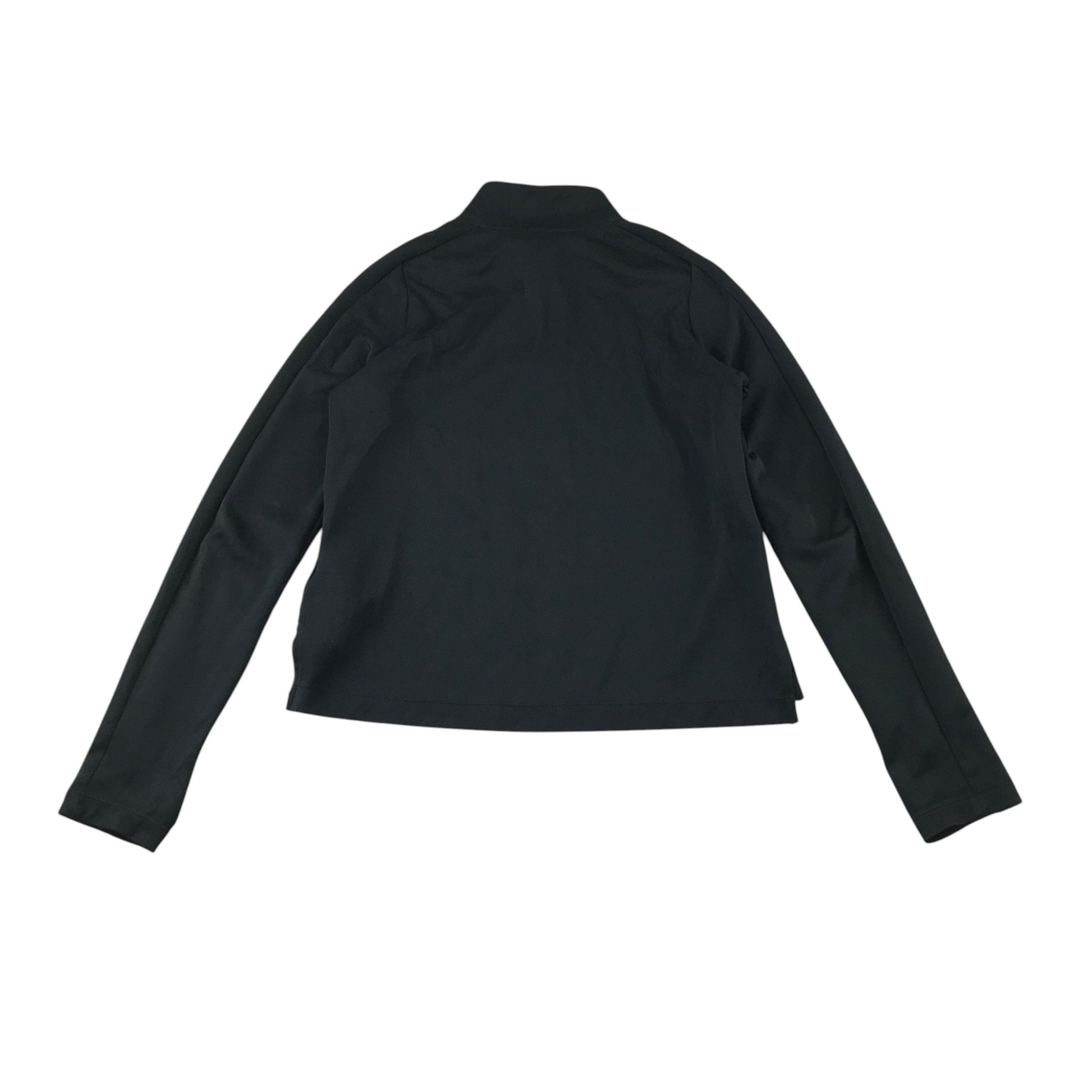 Nike 11-12 years black sport sweater quarter zipper polyester