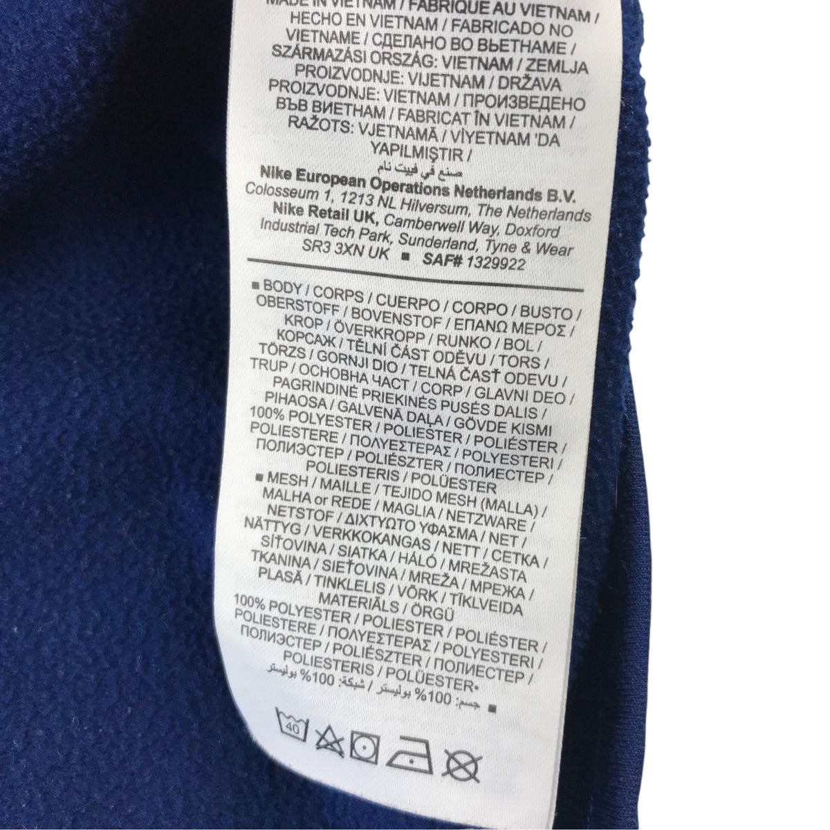 Nike 11-12 years blue sport sweater polyester