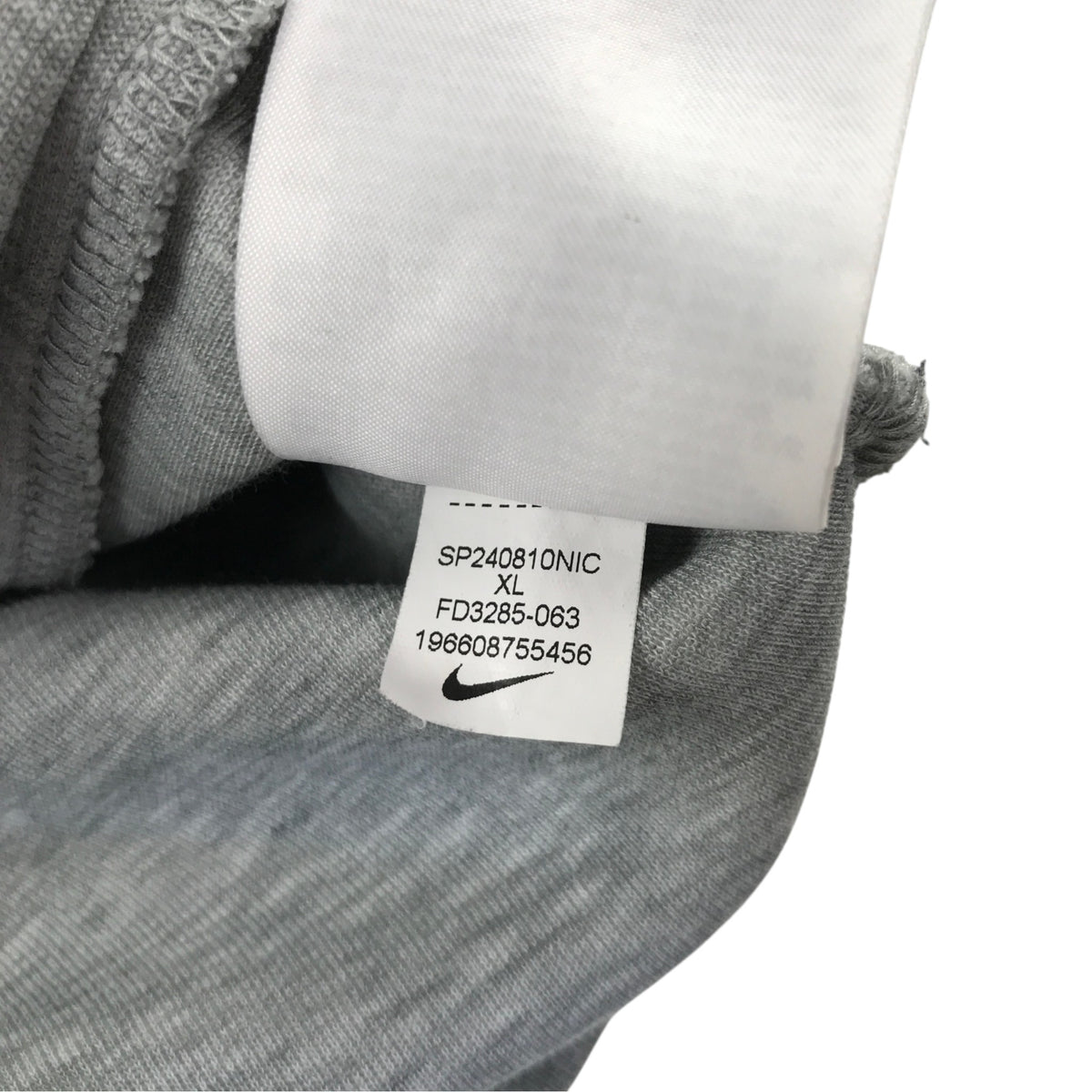 Nike 13-14 years grey hoodie full zipper cotton polyester