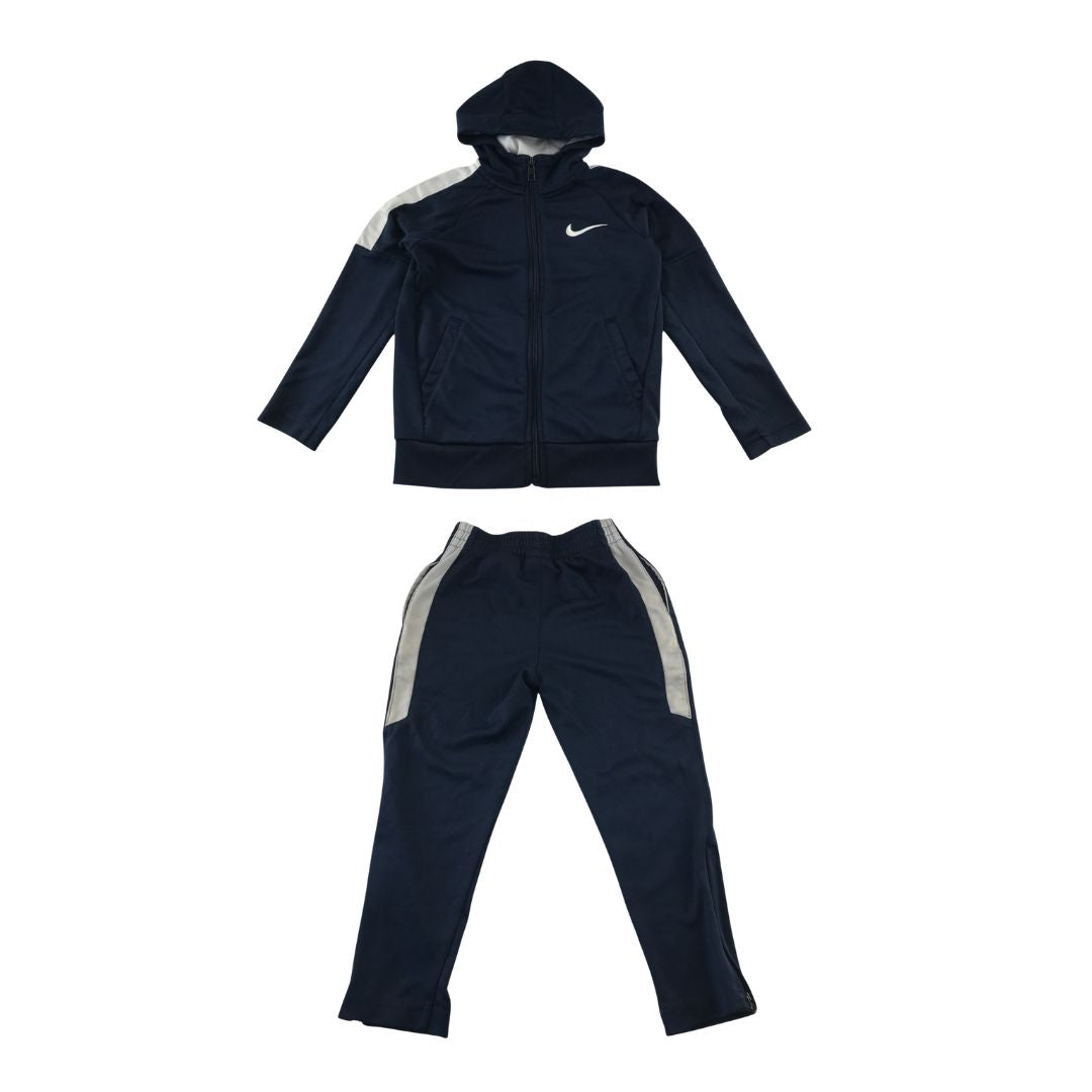 Nike 5-6 years navy blue sport tracksuit set polyester