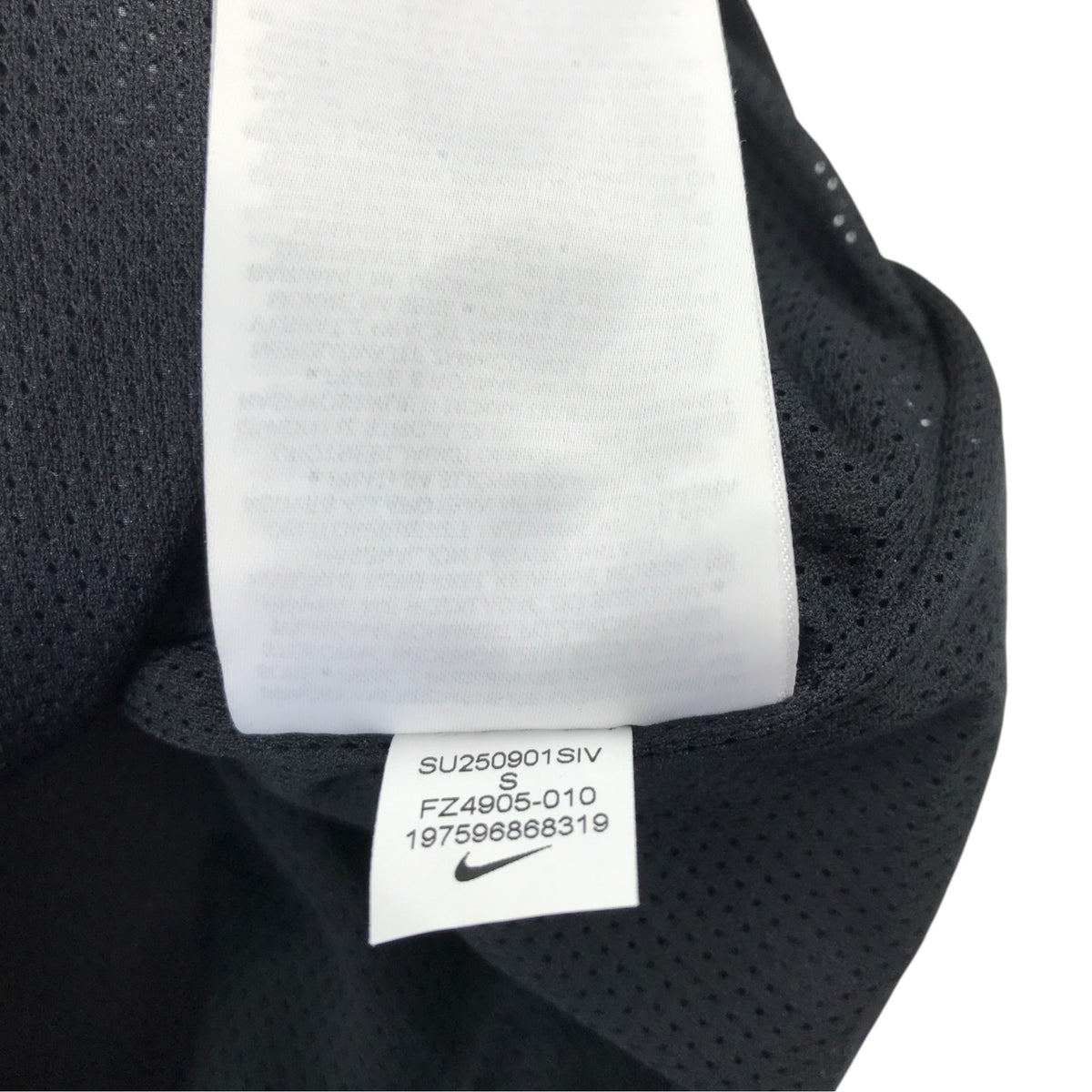 Nike 8-9 years black jacket hooded windbreaker polyester