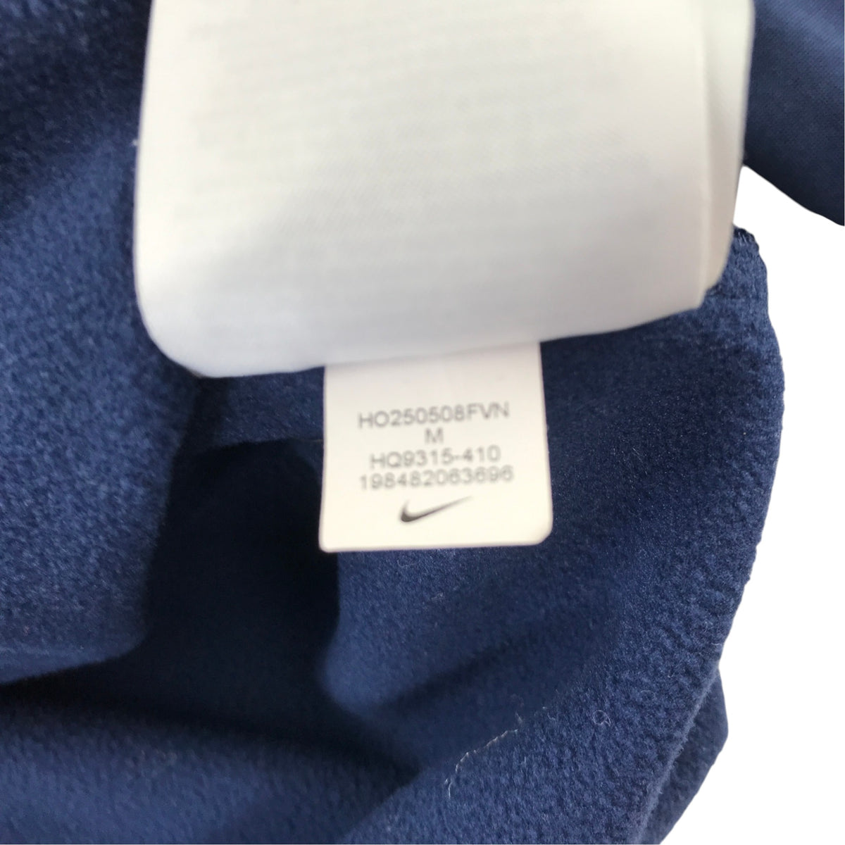 Nike 9-11 navy blue sport sweater full zip polyester