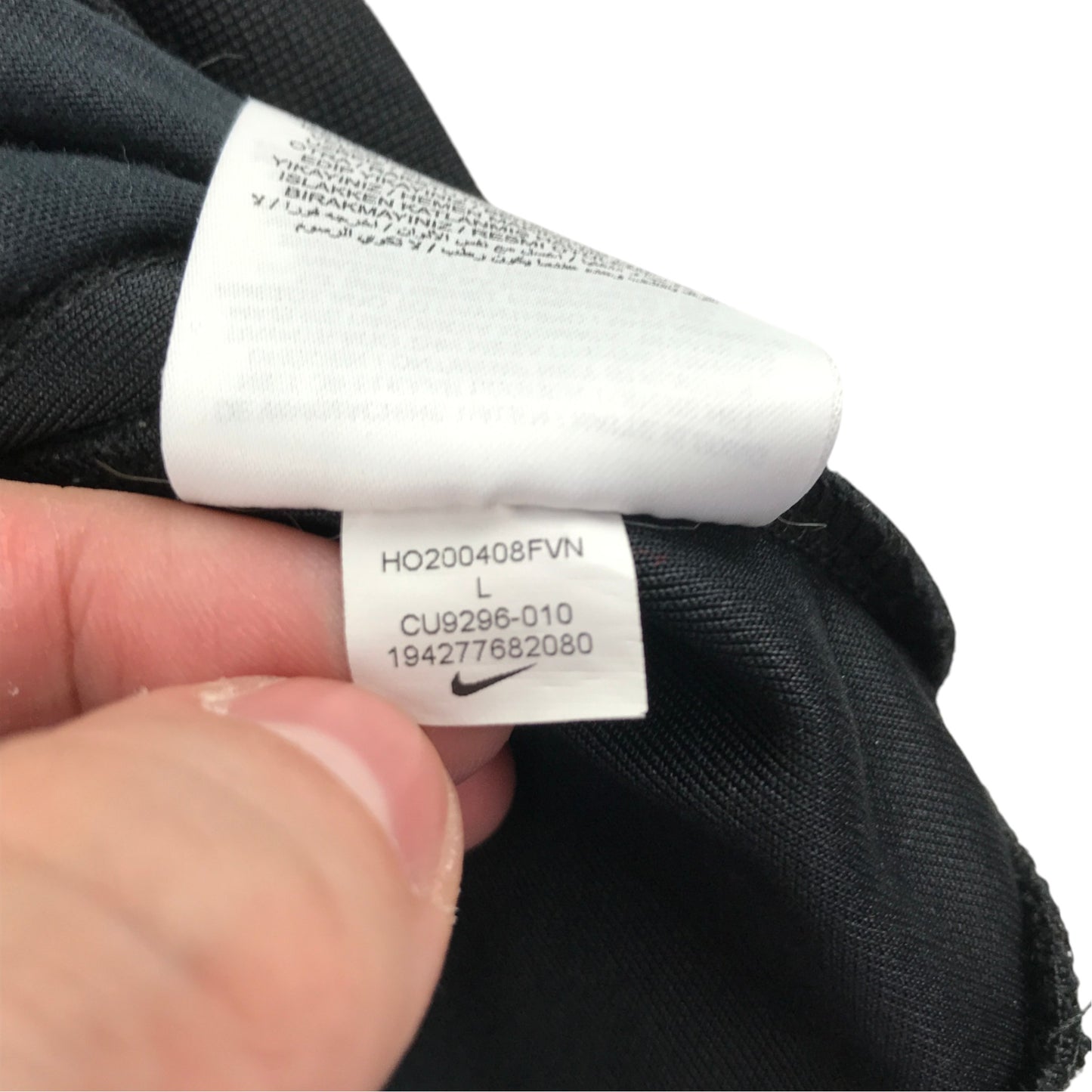 Nike Air 11-13 years black sport sweater polyester