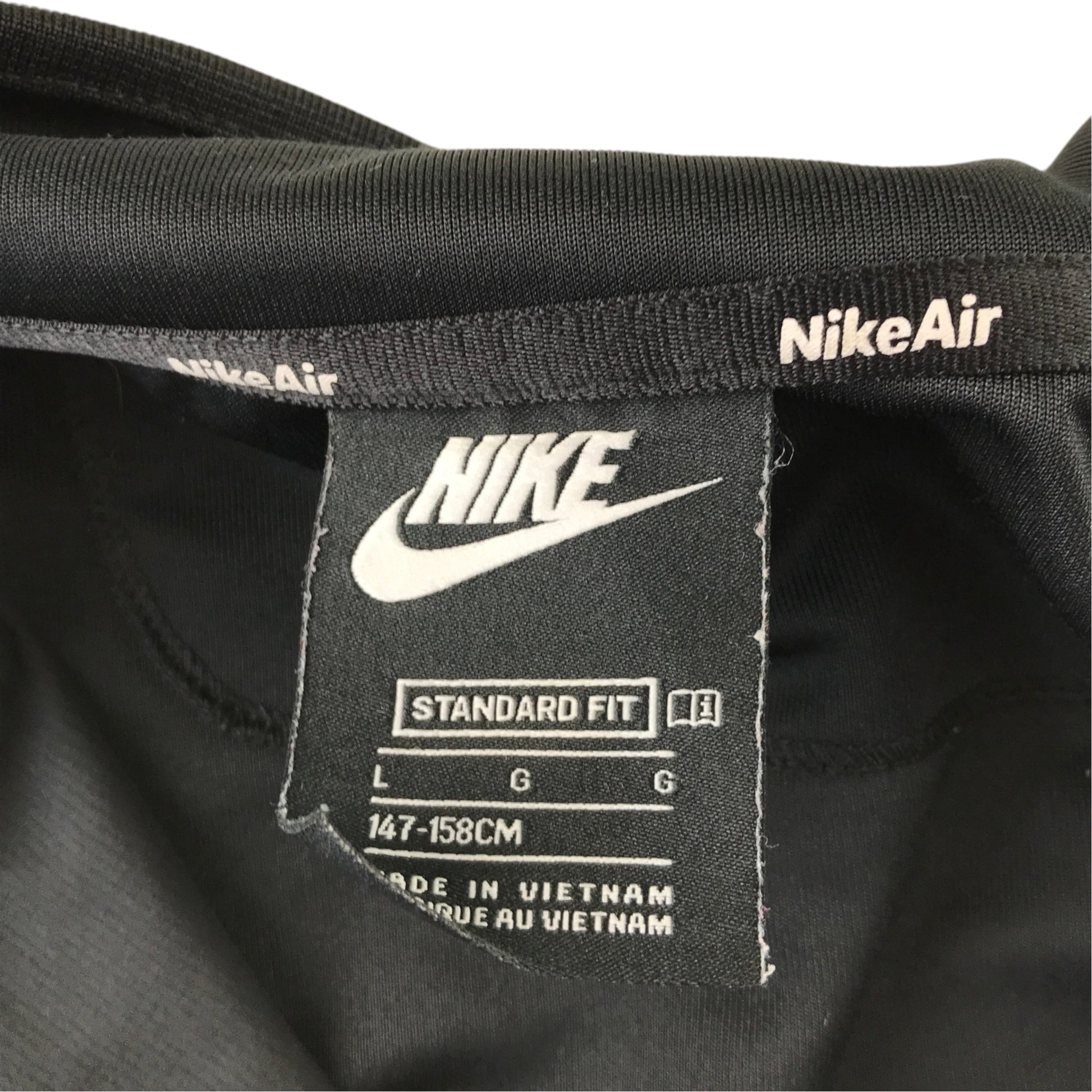 Nike Air 11-13 years black sport sweater polyester