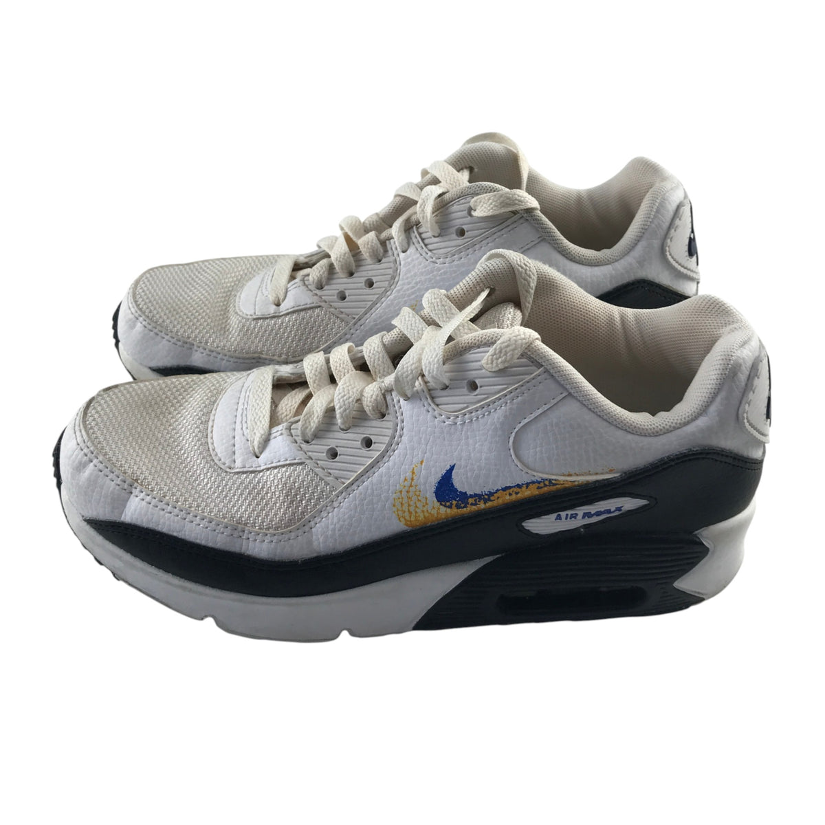 Nike Air Max size UK 4.5 white trainers multicolour logo