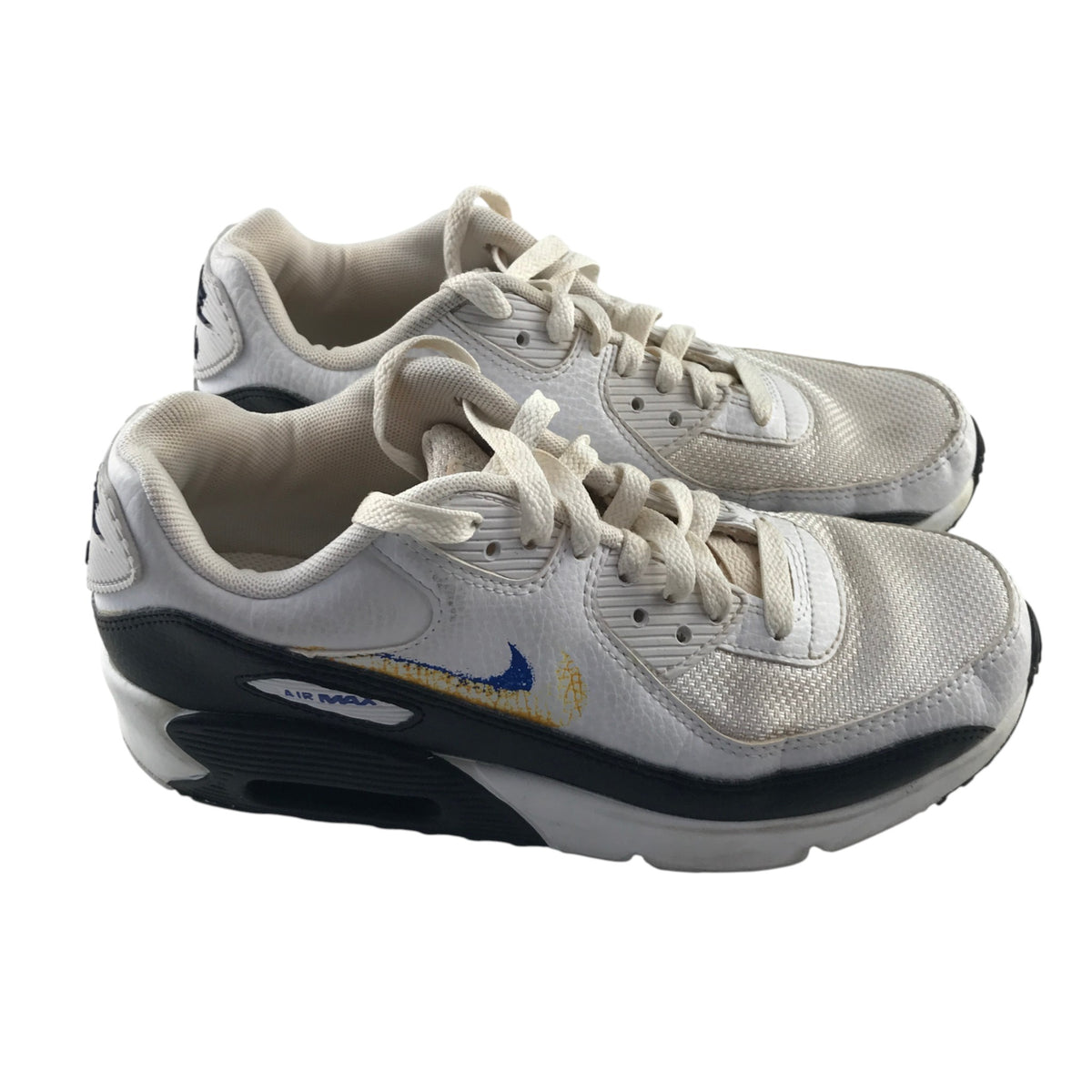 Nike Air Max size UK 4.5 white trainers multicolour logo