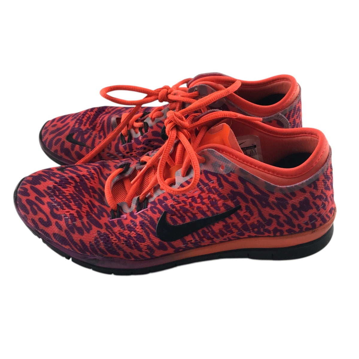 Nike Free 5.0 TR Fit 4 PRT size UK 4 orange and purple cross-trainer shoes