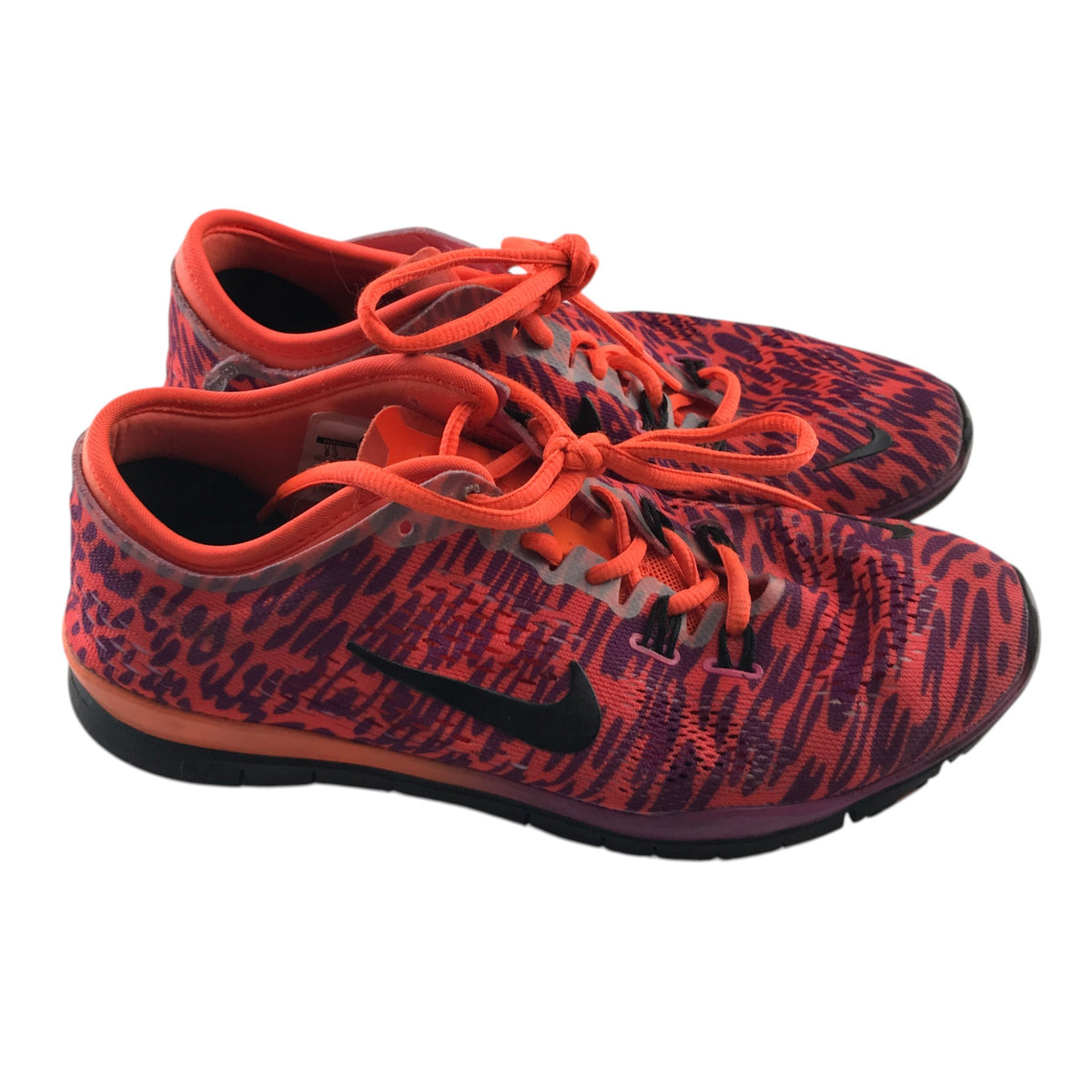 Nike Free 5.0 TR Fit 4 PRT size UK 4 orange and purple cross-trainer shoes