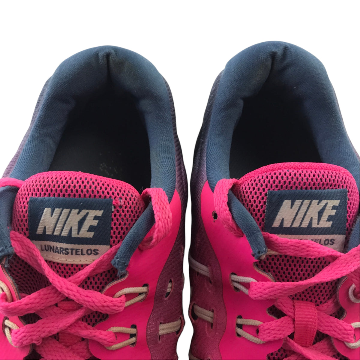 Nike Lunarstelos size UK 5.5 pink running trainers