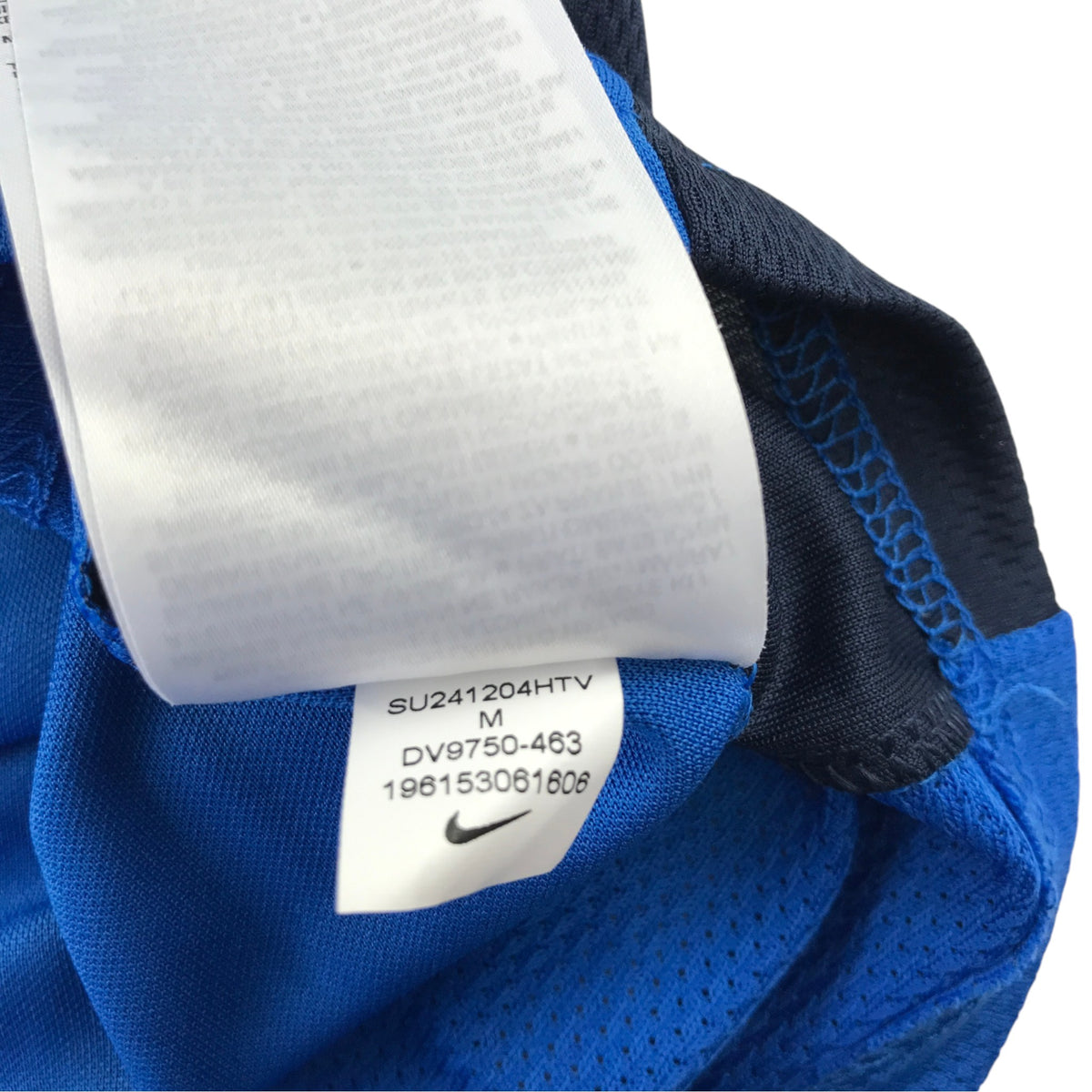 Nike size M blue men's sport top polyester