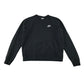 Nike size S black jersey sweater cotton polyester