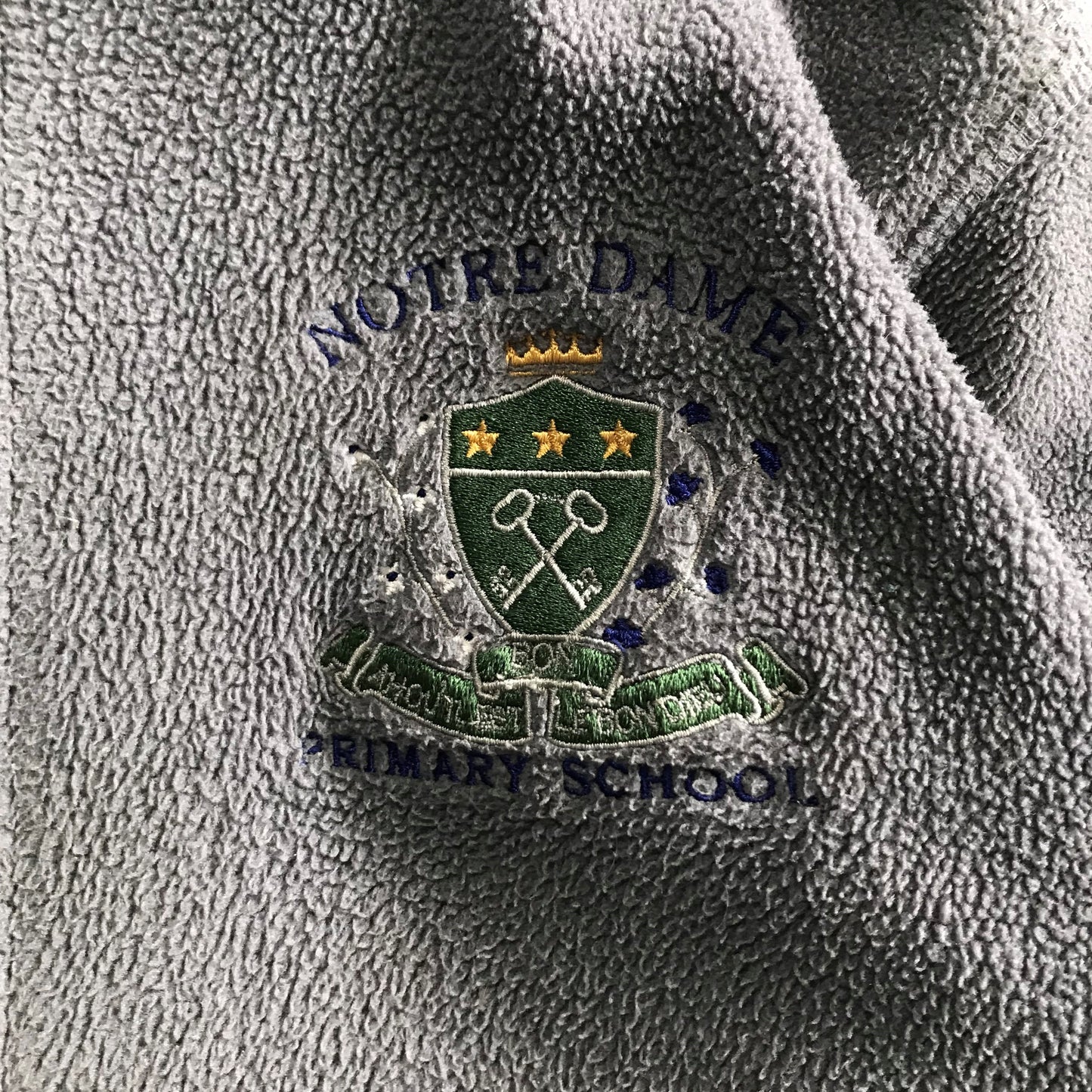 *Notre Dame Primary grey fleece