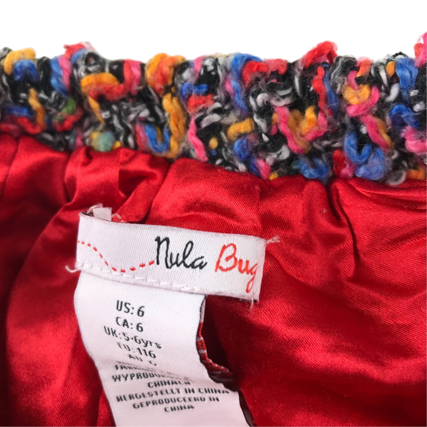 Nula Bug 5-6 years multicolour skirt