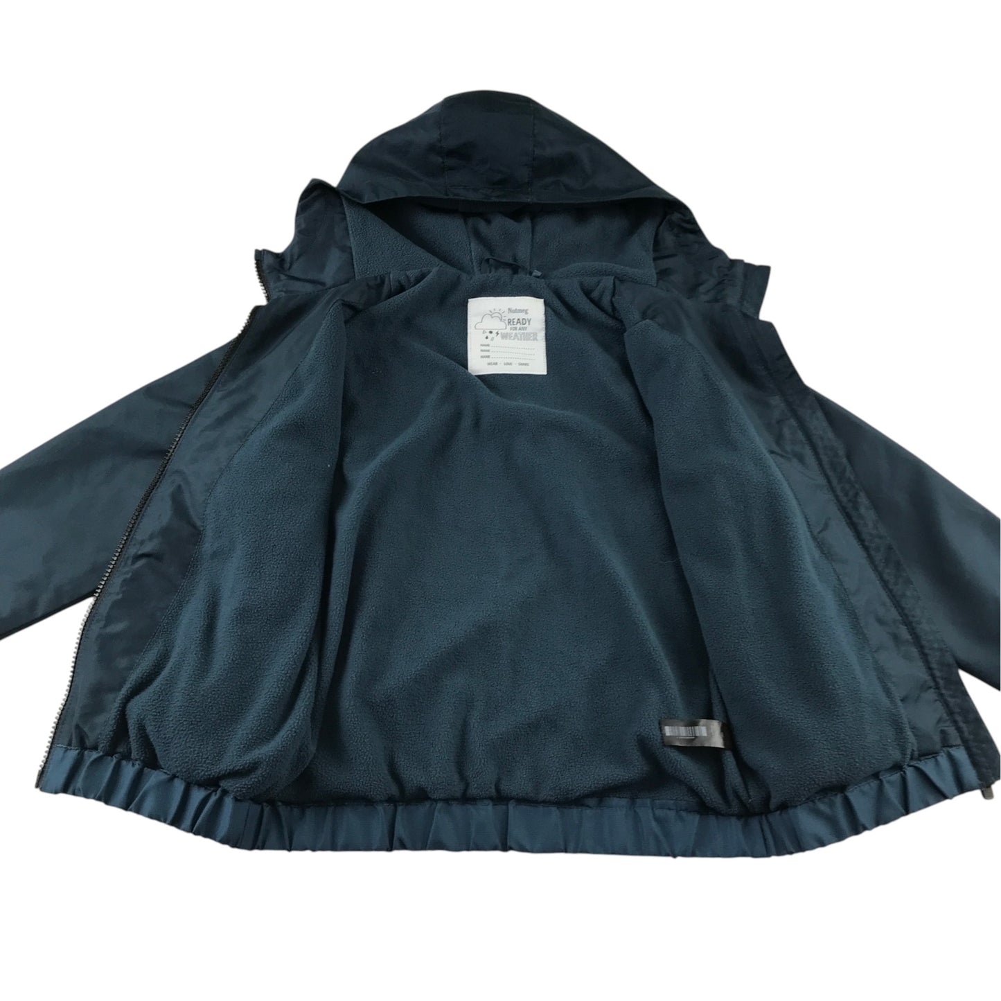 Nutmeg 6-7 years blue light hooded jacket polyester
