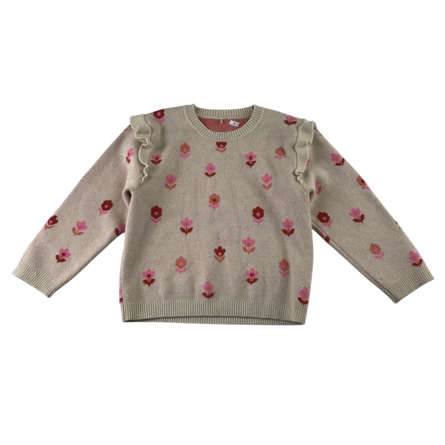 Nutmeg 6-7 years floral jumper polyester viscose polyamide