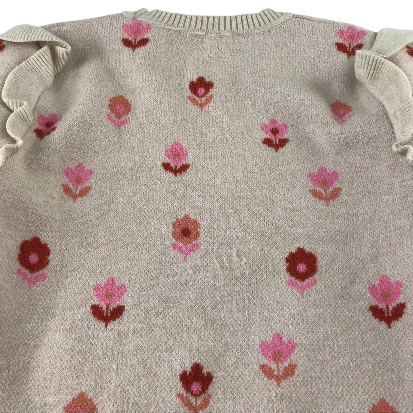 Nutmeg 6-7 years floral jumper polyester viscose polyamide