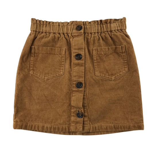 Nutmeg 7-8 years brown corduroy skirt cotton