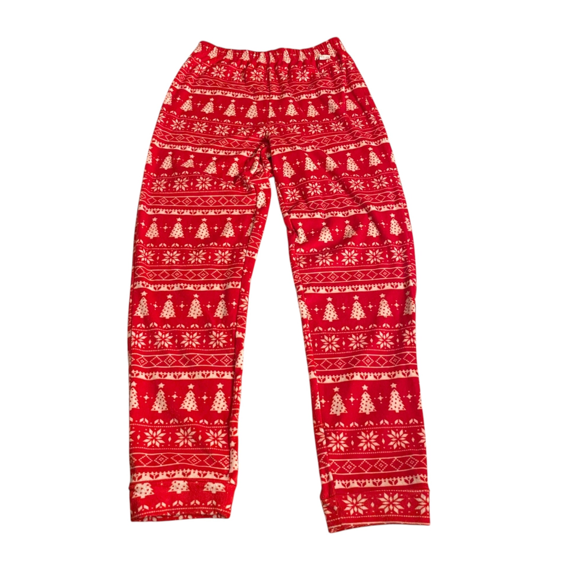Nutmeg 11-12 years red pyjama set Christmas polyester elastane
