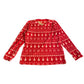 Nutmeg 11-12 years red pyjama set Christmas polyester elastane