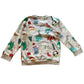 Nutmeg 5-6 years grey graphic Christmas sweater cotton polyester viscose