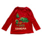 Nutmeg 5-6 years red Christmas dinosaur grandma cotton t-shirt