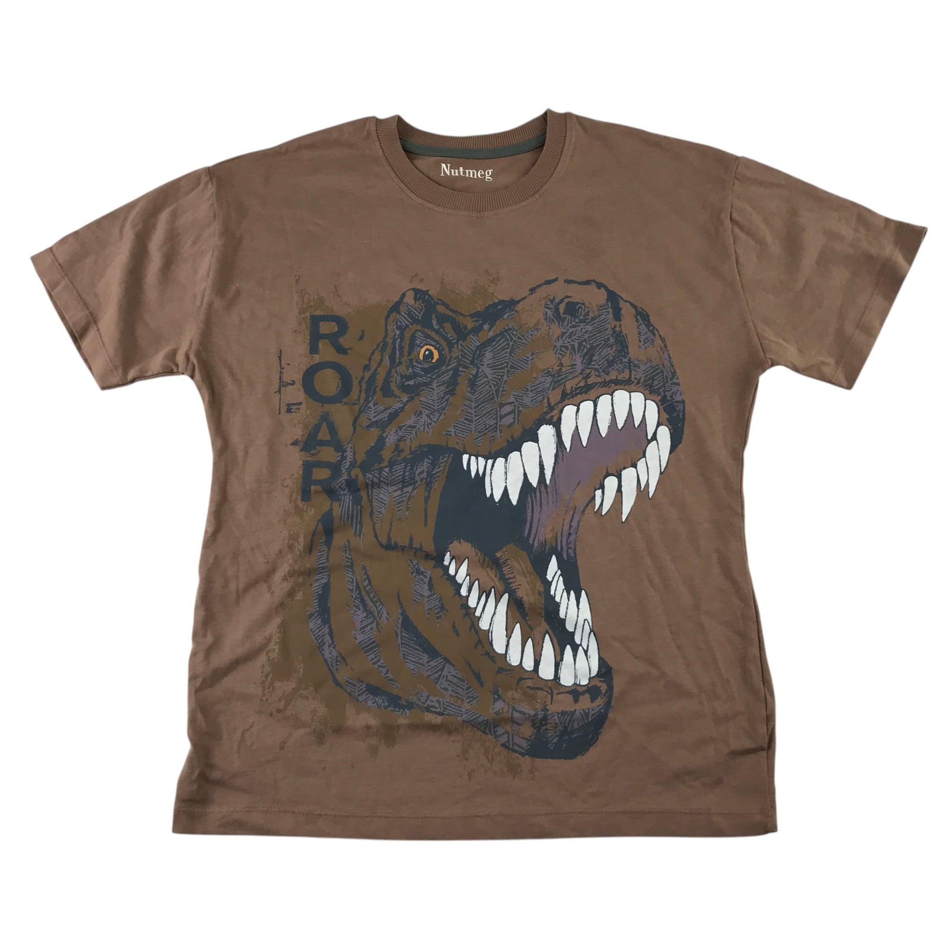 Nutmeg and Primark summer bundle 11-12 years brown t-shirt and red shorts cotton polyester