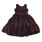 Occasion dress 5-7 years burgundy with gemstones