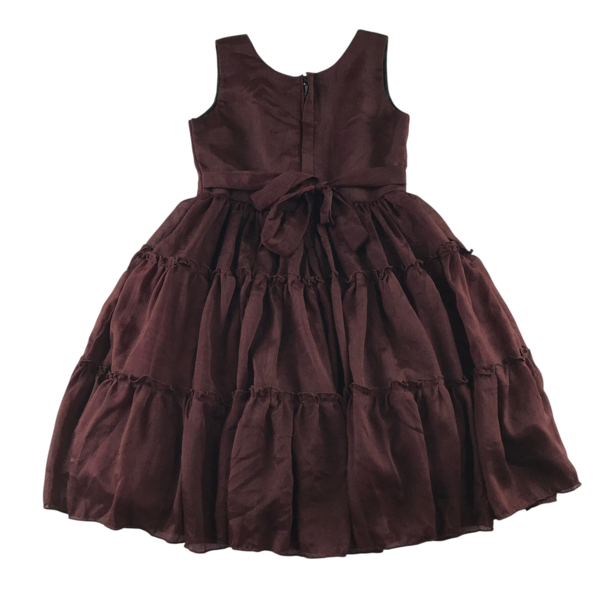 Occasion dress 5-7 years burgundy with gemstones