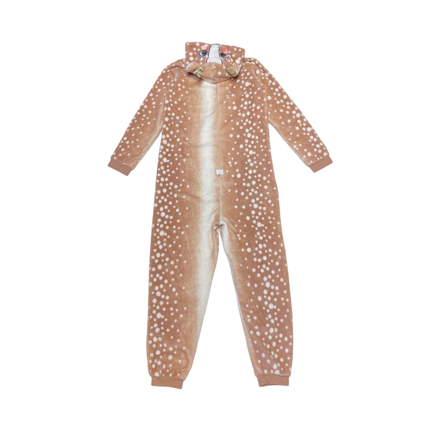 George Light Brown Fluffy Deer Onesie Age 13