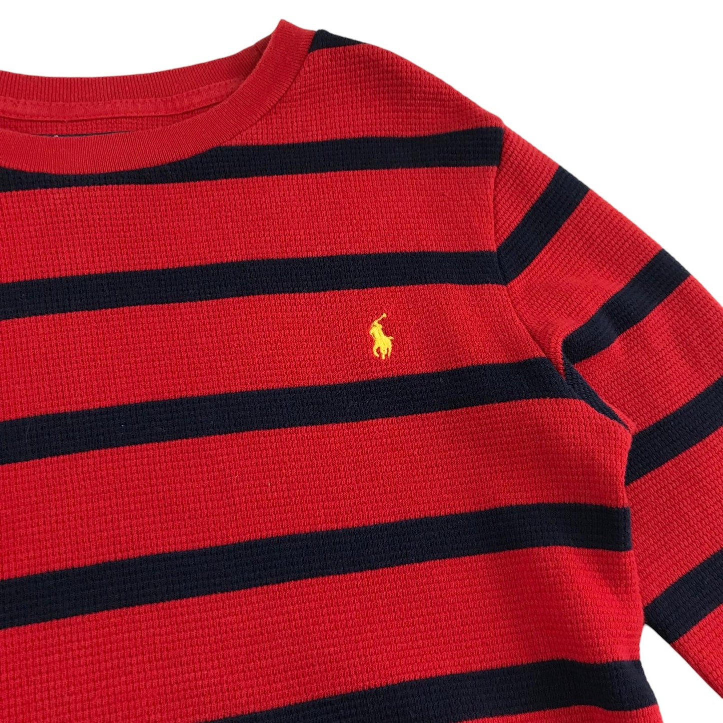 Ralph Lauren t-shirt 7-8 years red and navy stripy light jumper