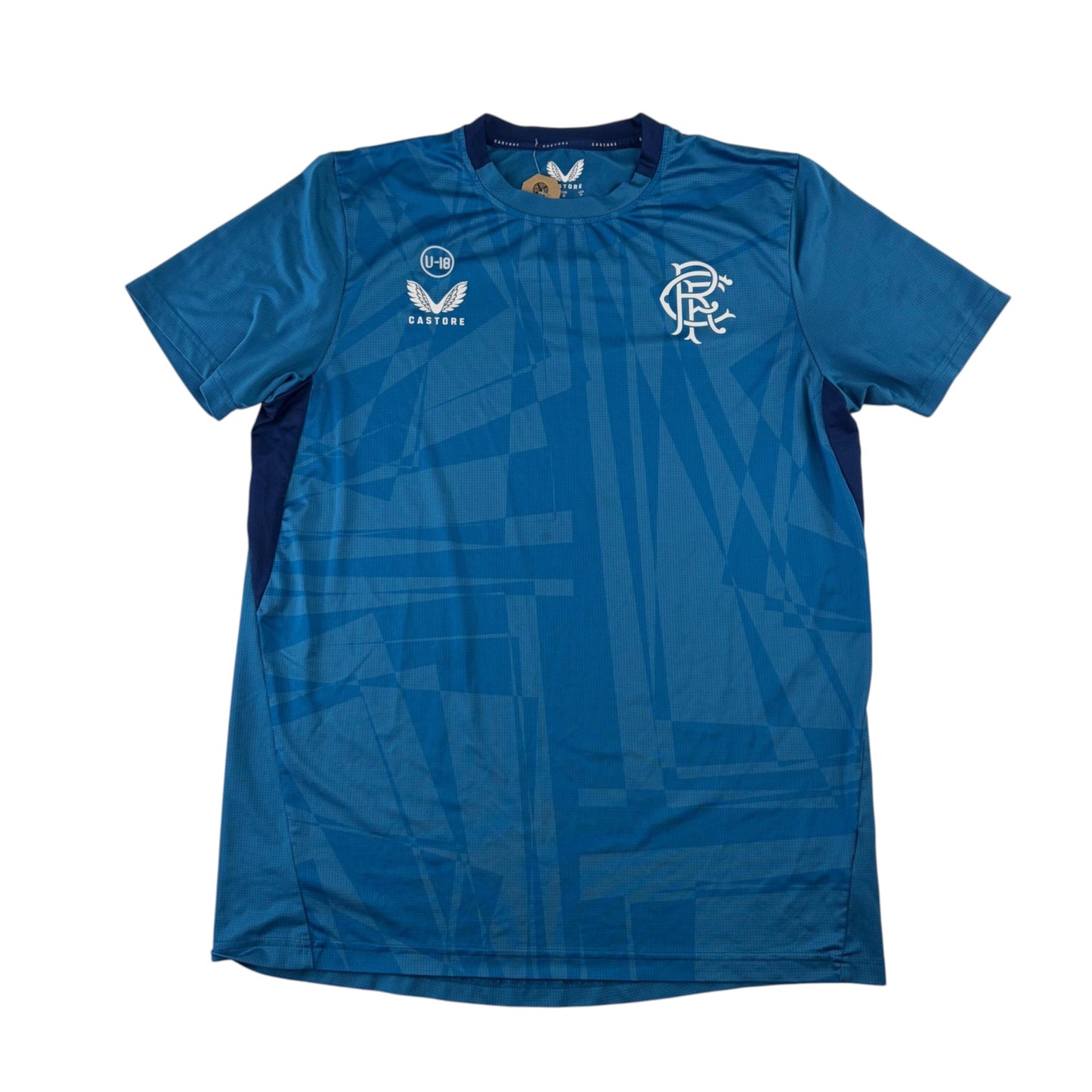 Castore Rangers FC Women's blue players training short sleeve top