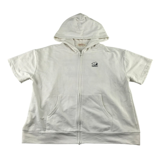 Peanuts 9-10 years white hoodie cotton polyester