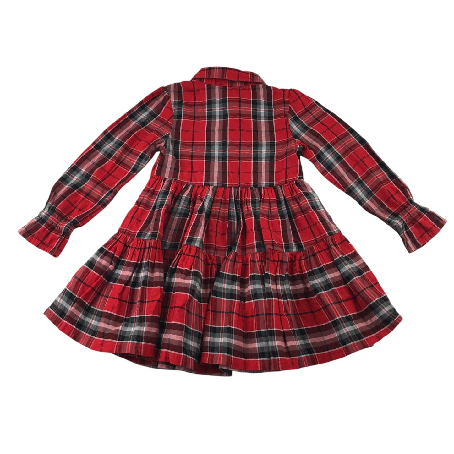 Pep&Co 5-6 years red tartan check dress cotton