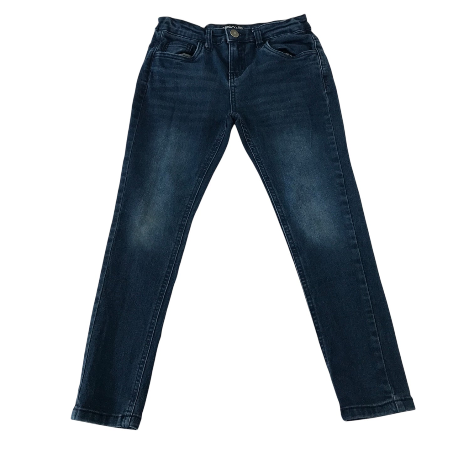 Pep&Co 9-10 years dark blue jeans cotton polyester elastane