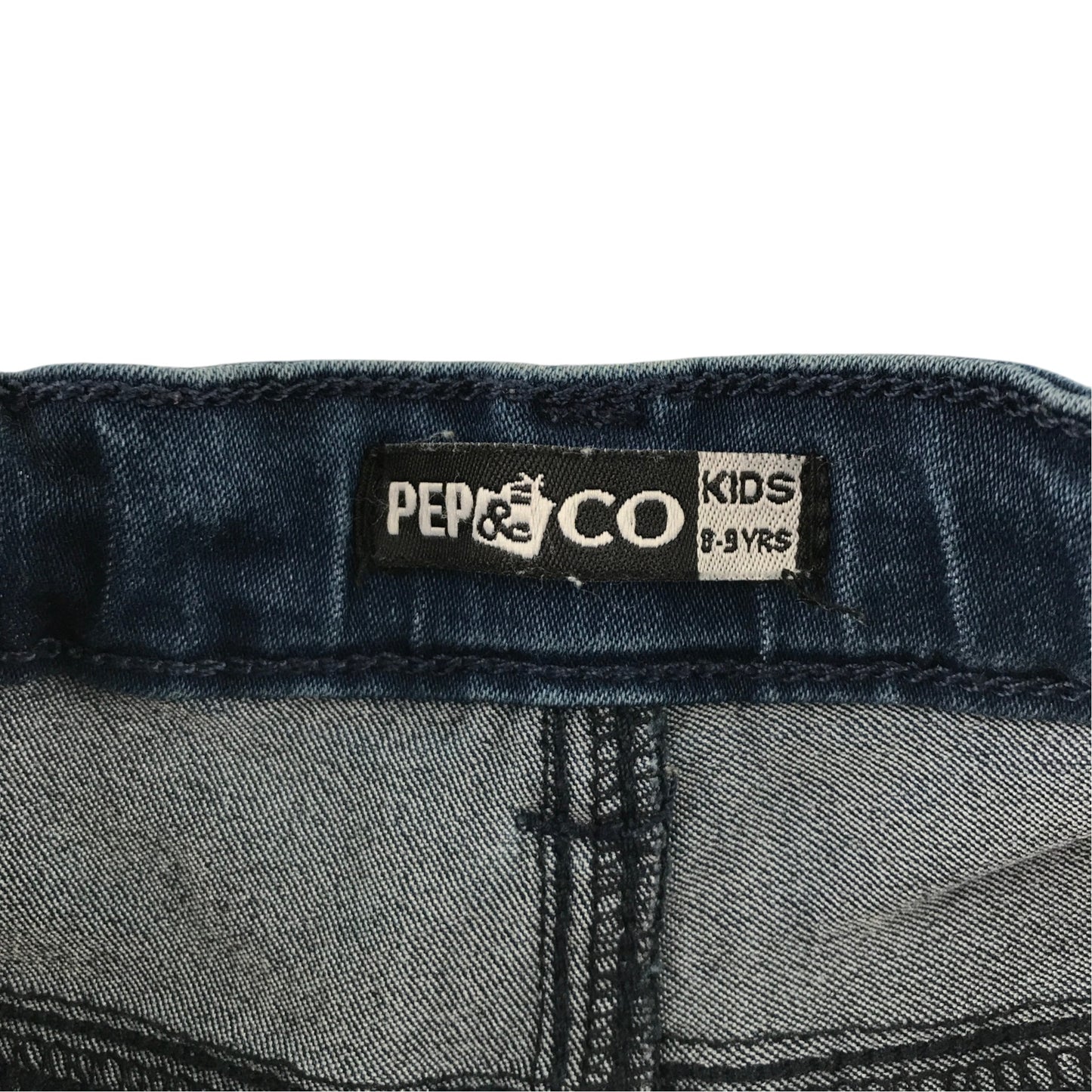 Pep&Co 9-10 years dark blue jeans cotton polyester elastane