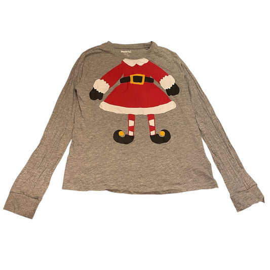 Pepperts! 12-13 years grey t-shirt Christmas elf cotton viscose