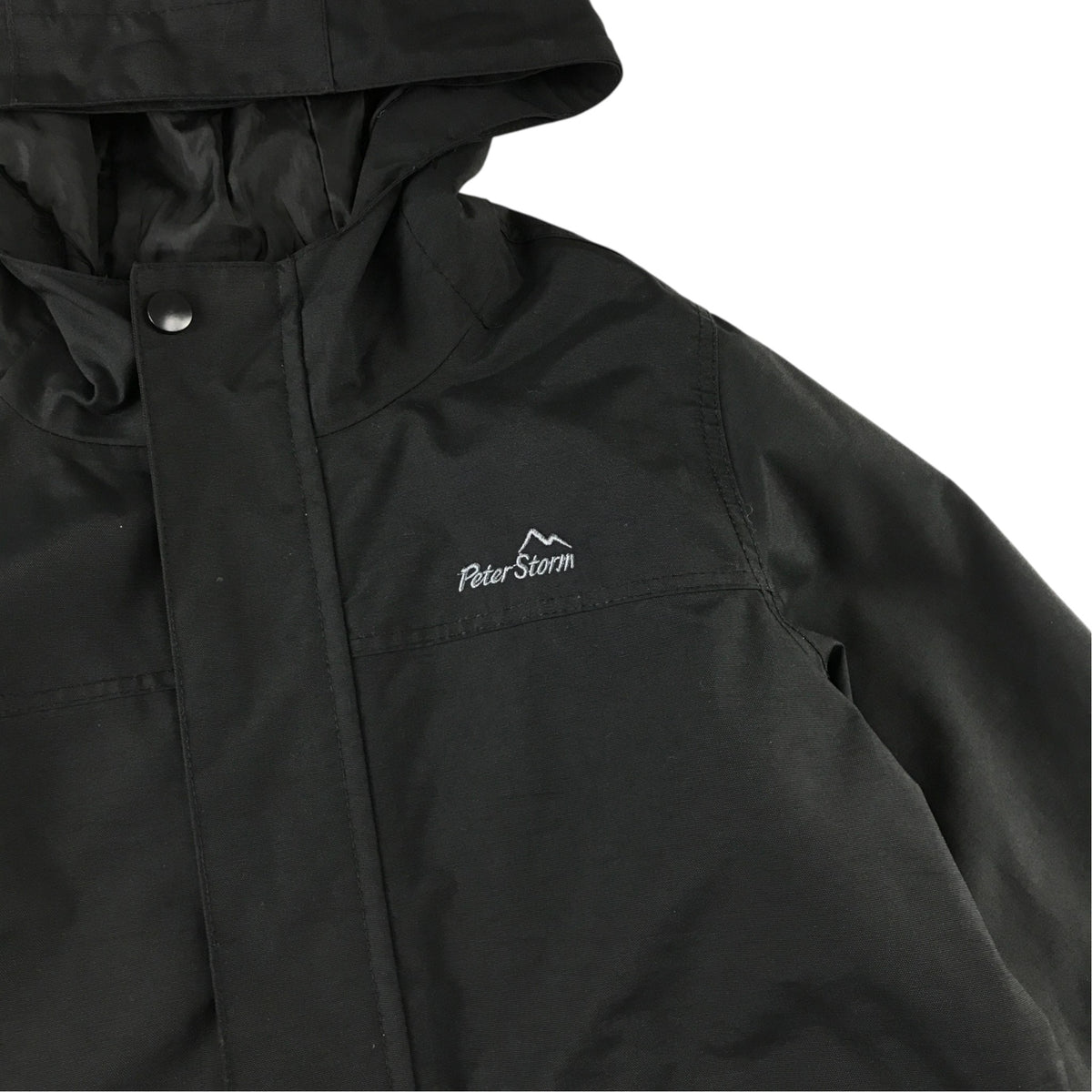 Peter Storm 9-10 years black hooded jacket polyamide polyester